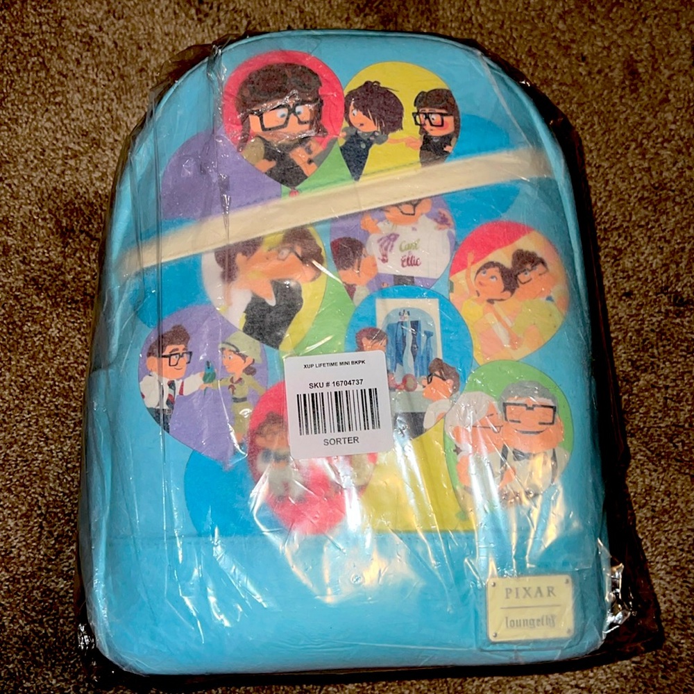Loungefly Disney Pixar Up Carl & Ellie's Lifetime Mini Backpack Rare Limited